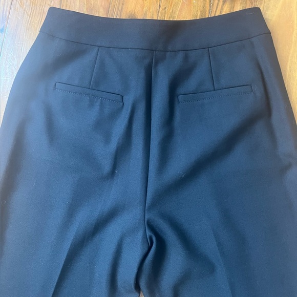 Rebecca Taylor Ottoman Notch Stretch Black High Waist Dress Pants Work Career 6 - Picture 8 of 16